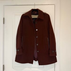 Women’s Burgundy Peacoat
